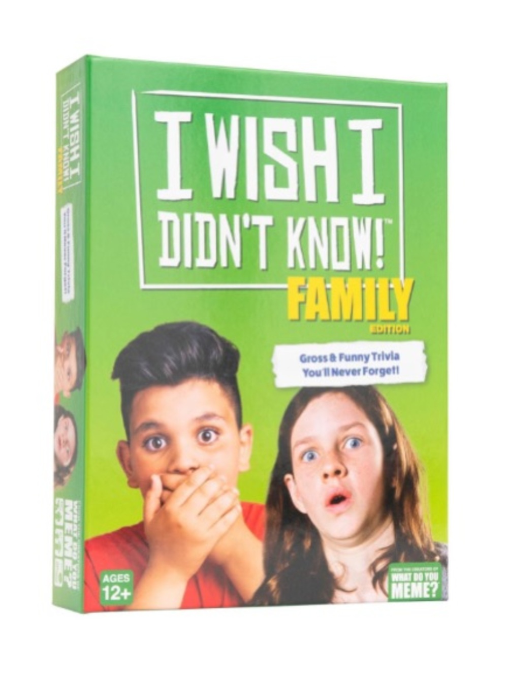 I Wish I Didn’t Know Family Edition Card Game trivia